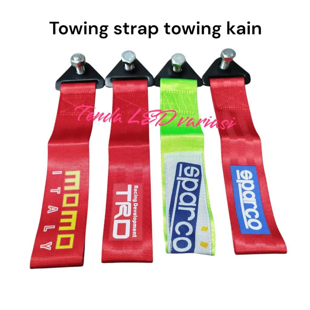 towing strap towing kain universal variasi towing strap motor dan mobil