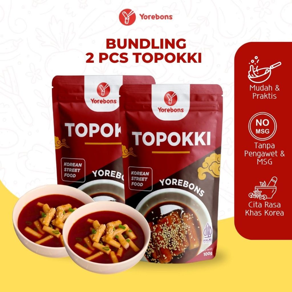 

Toppoki Tteokbokki Bundling 2 Pcs Makanan Korea Fresh Halal