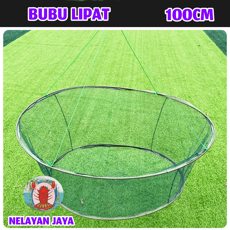 Perangkap Bubu Anco Tangkul Jaring Lipat Bulat Alat Pancing Jala Penangkap Ikan Udang Kepiting