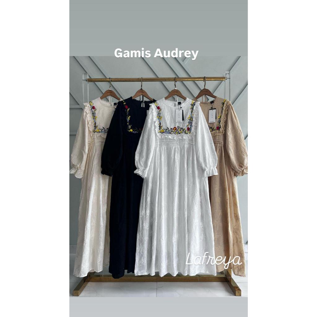 Etora Gamis Audrey Ellie Fashion Busana Muslim Import Premium Gamis Lafreya Original
