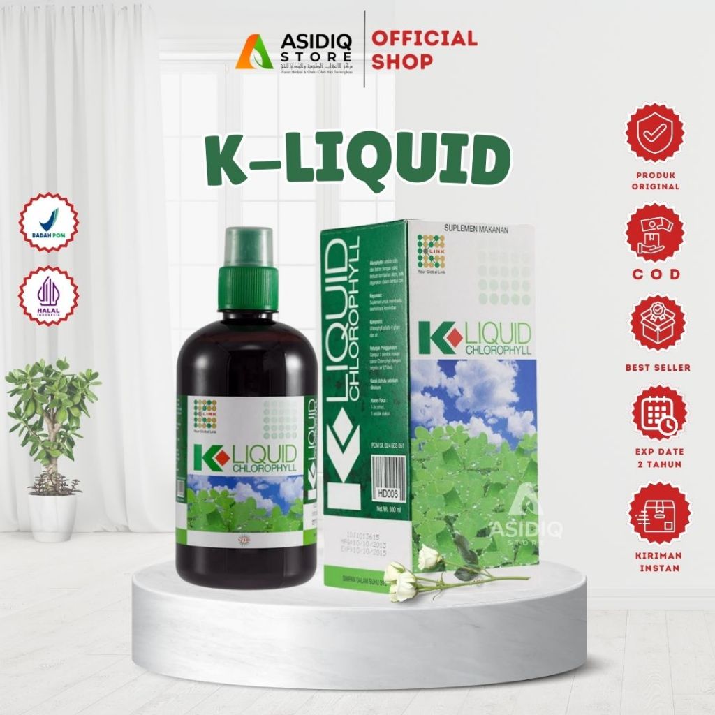 K-liquid Chlorophyl K-link Klorofil Minuman Nutrisi Mendetokfikasi Original Official