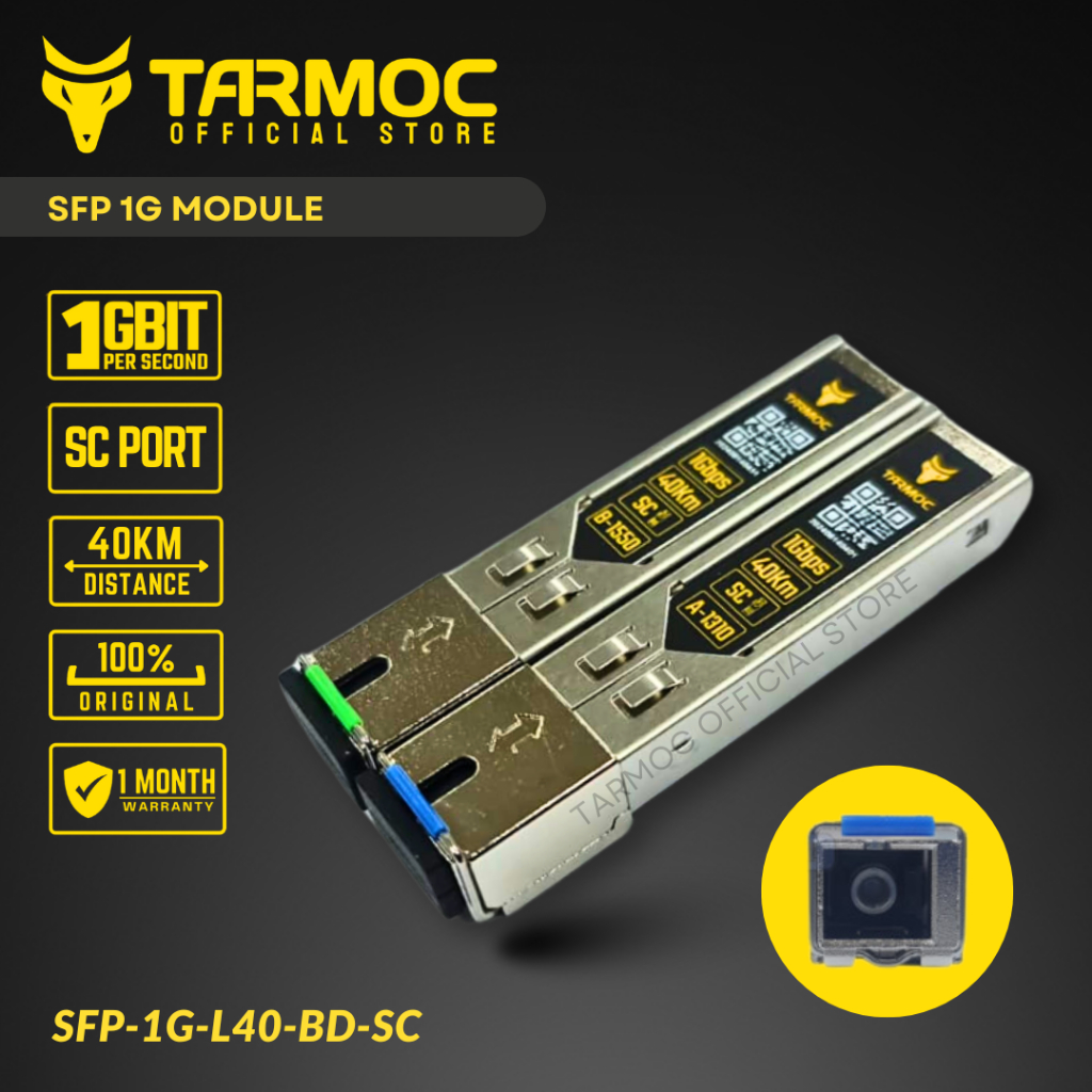 Tarmoc SFP-1G-L40-BD-SC | SFP 1G BIDI 40KM SC | SFP 1G 40KM Single Mode