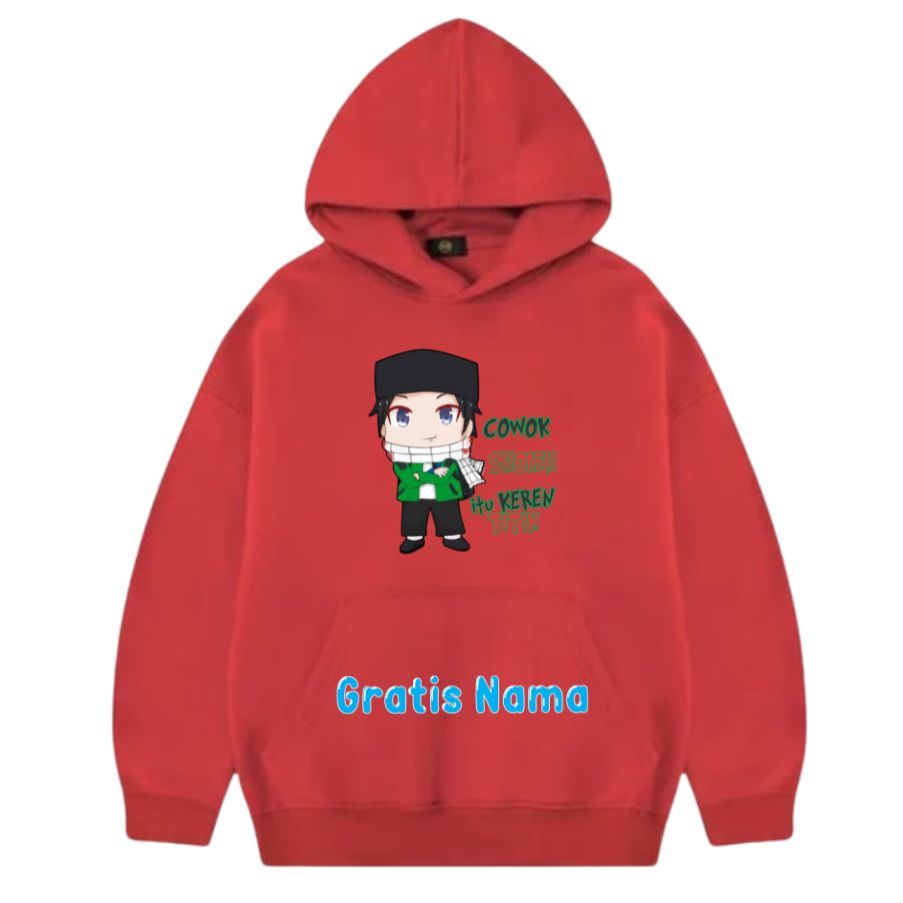 Jaket Sweater Hoodie Anak Laki Laki Motif Ngaji Muslim Islami Cowok Sholeh itu Keren 2-13 Tahun Kids