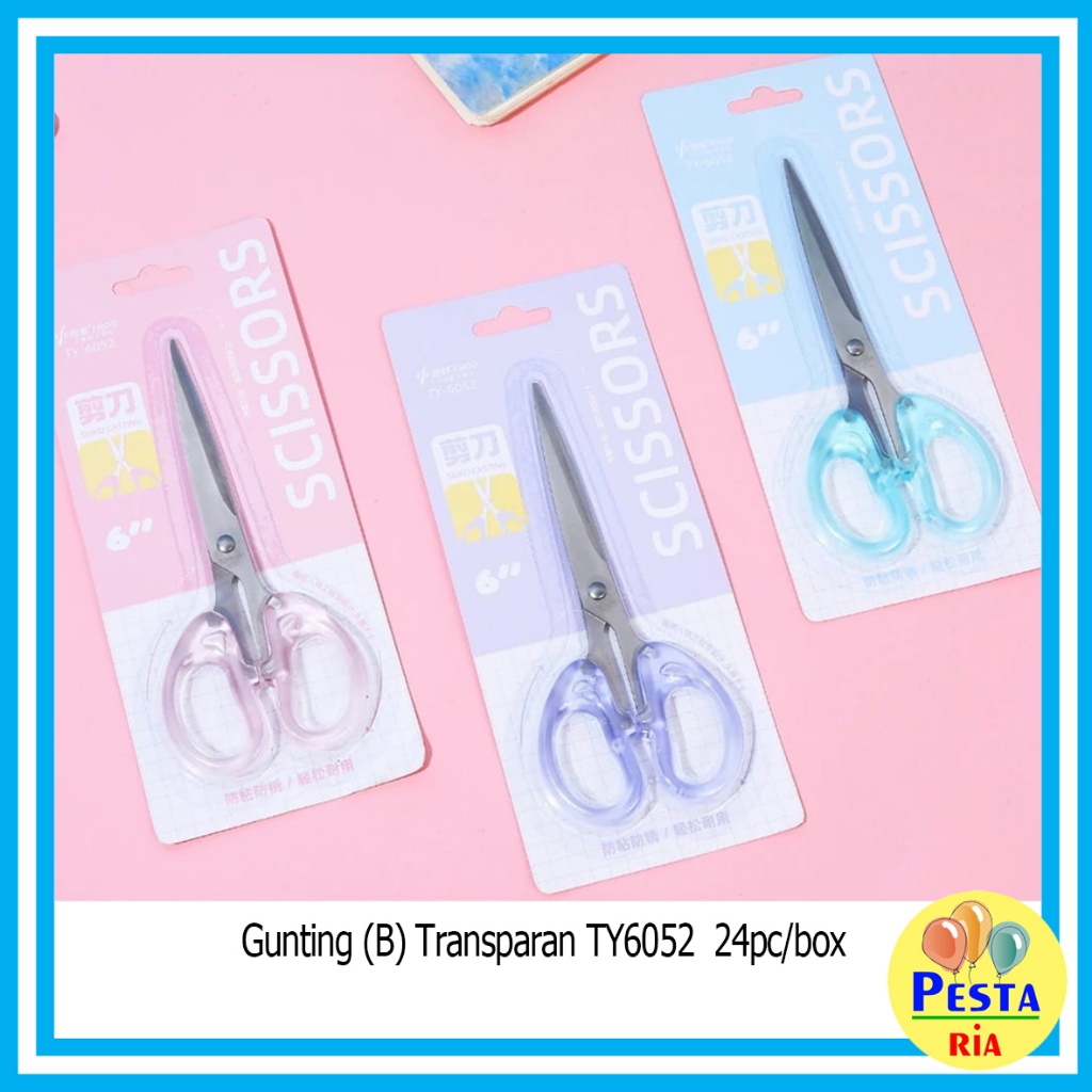 

Murah!! (1Pcs) Gunting Kertas Transparan, gunting kertas, gunting aesthetic