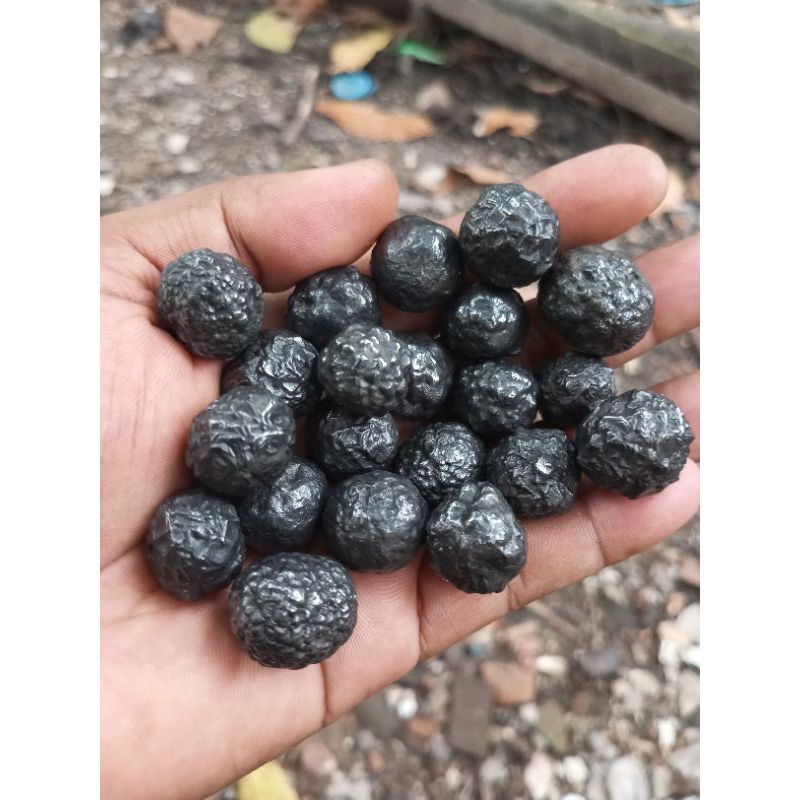 butiran Batu badar besi asli original alami alam nempel magnet