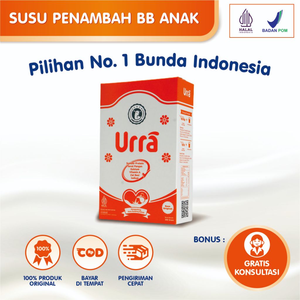 

Susu Urra Original - Susu Kambing Saanen Untuk Penambah Berat Badan dan Tinggi Badan Anak | Halal & BPOM