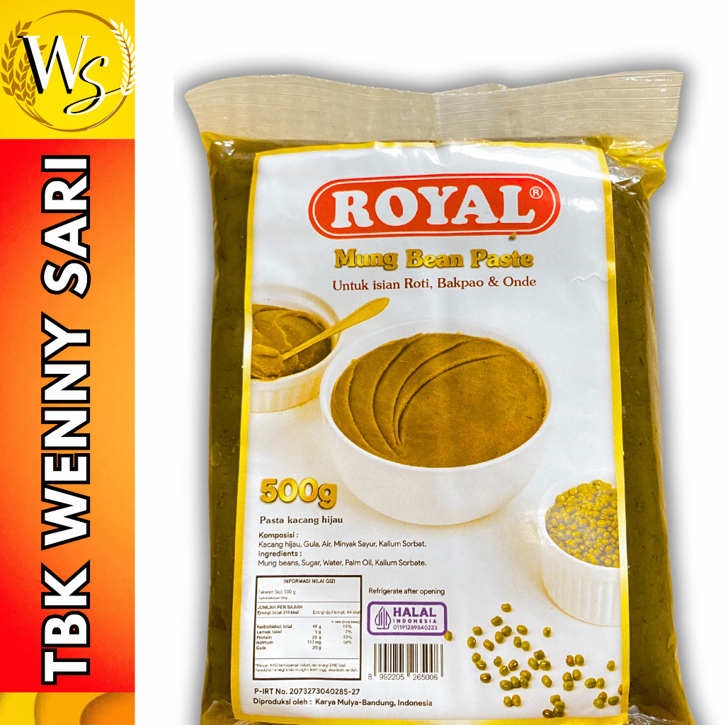 

ROYAL FILLING MUNG BEAN / KACANG HIJAU 500 GRAM