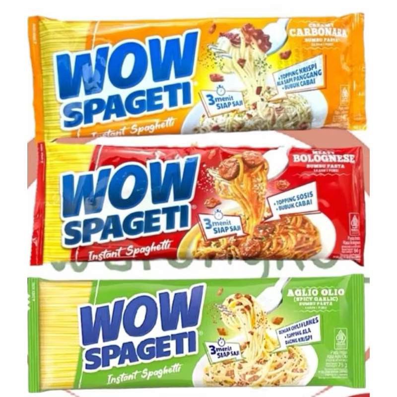 

(1 dus) WOW SPAGHETI 40 bks,tersedia 3 varian