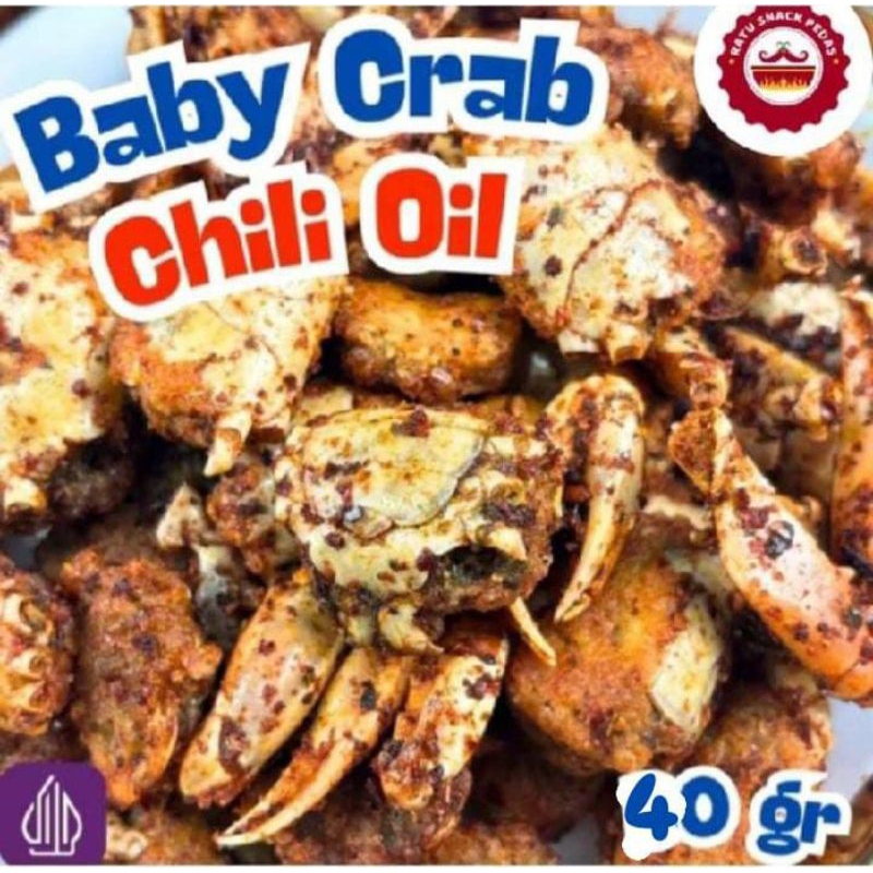 

BABY CRAB CRISPY PEDAS CHILIOIL DAUN JERUK 30GR CEMILAN RENYAH GURIH KRIUK