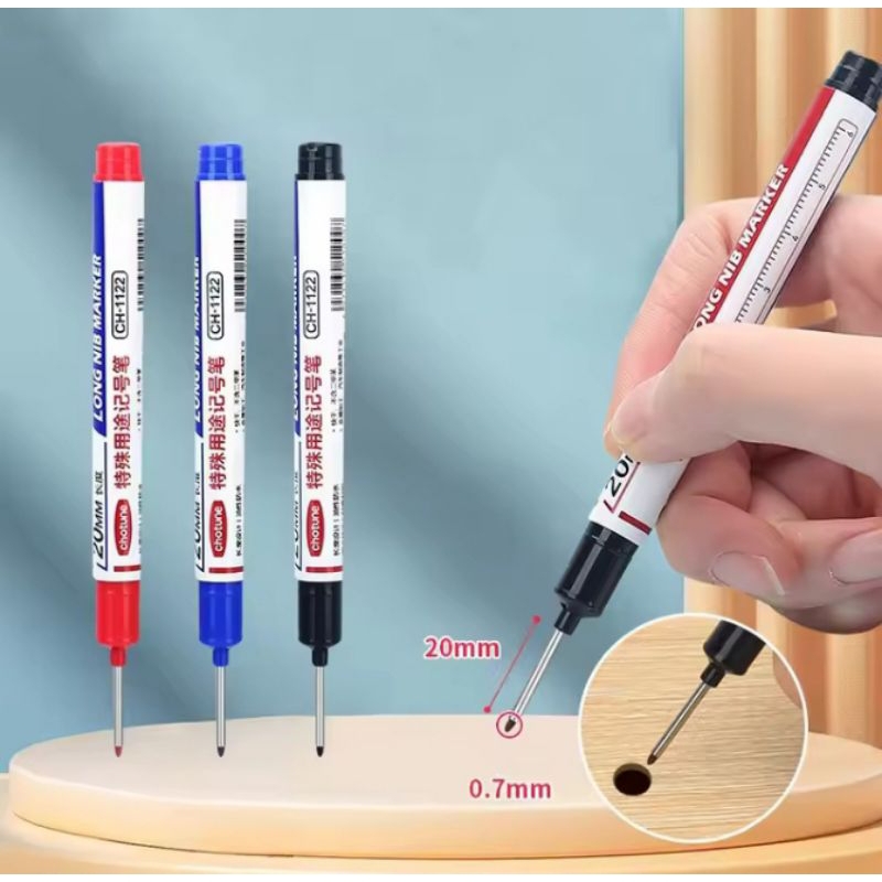 

Spidol Permanen Mata Pena Long Nib Permanent Marker - ABOLIANGPIN - 323, Alat Tulis Kantor - Stationery