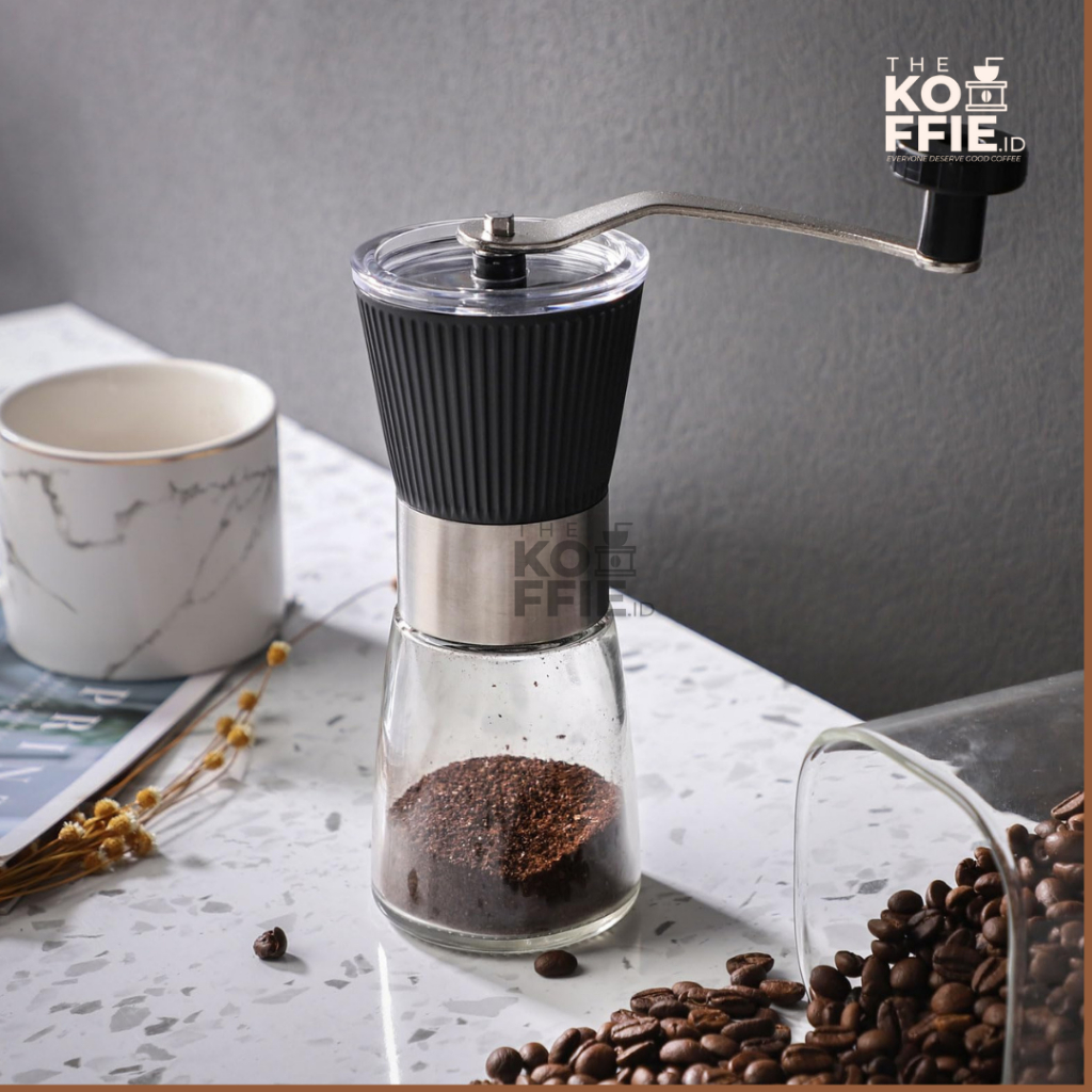 Grinder kopi manual gilingan coffee cofee hand grinder kopi gerinder - black coffe grinder hand grin