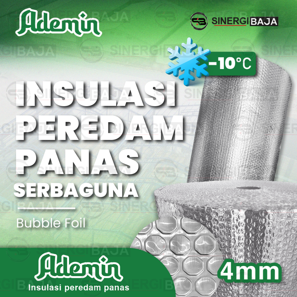 LUAR KOTA Aluminium Foil Bubble | Insulasi Atap | Peredam Panas Atap ADEMIN Tebal 4mm
