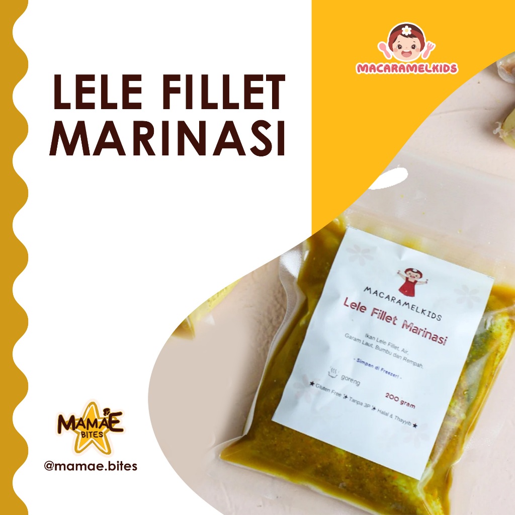

Macaramel Kids - Lele Fillet Marinasi | Frozen MPASI NDF Homemade & Bekal Anak Sehat