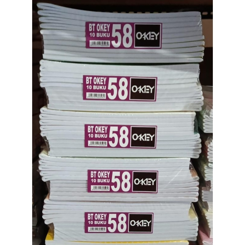 

Buku tulis 58 merk Okey dari kiky