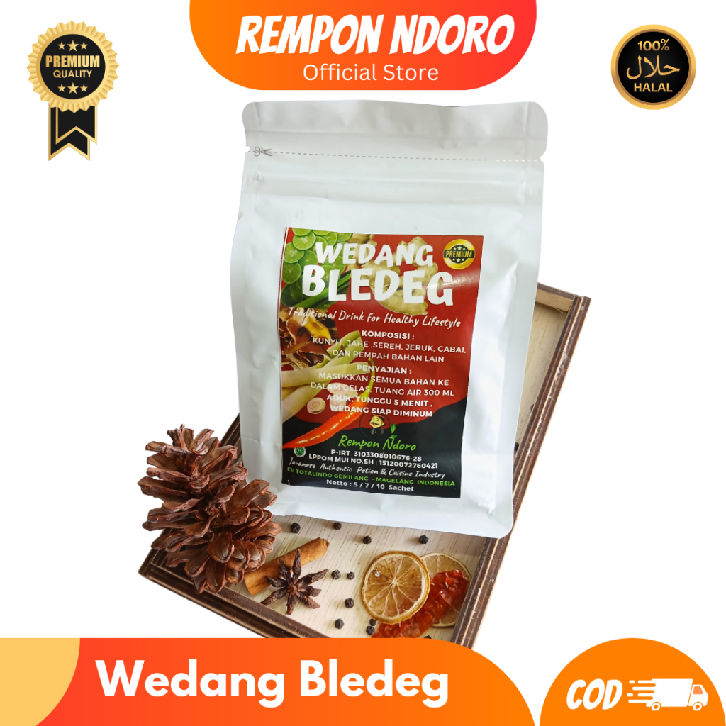 

Rempon Ndoro - Wedang Bledeg Isi 50 Pcs (1 Bal)