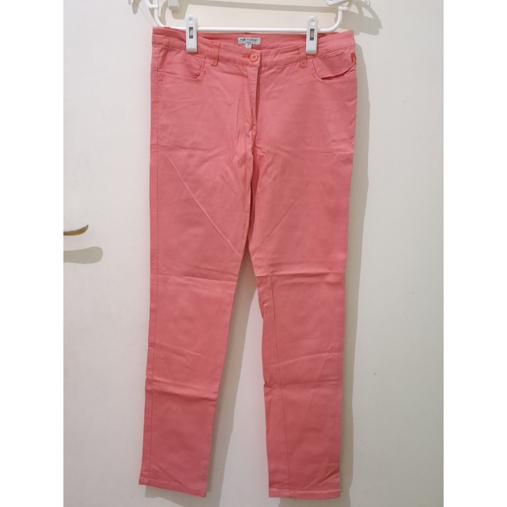 [Preloved] Celana jeans panjang pink polos HUSH PUPPIES