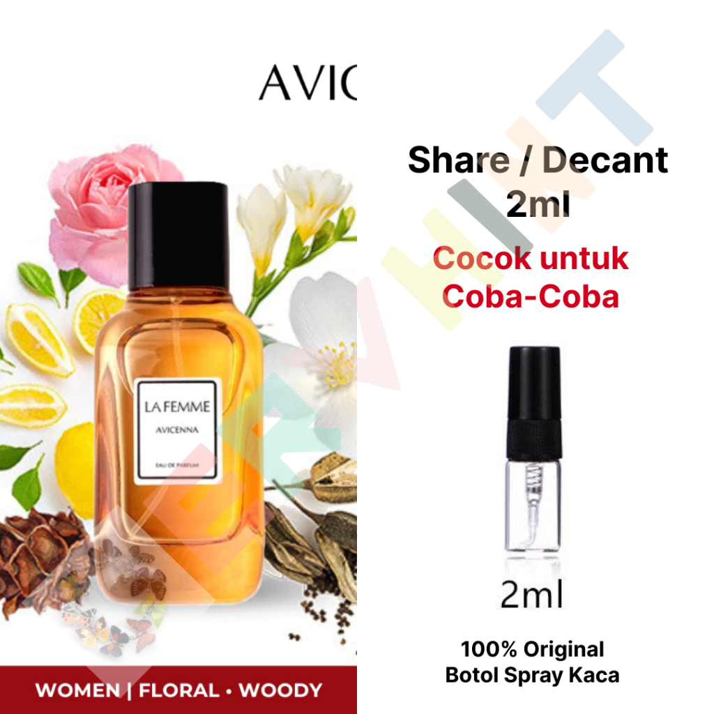[Share / Decant] Avicenna La Femme Women EDP Eau de Parfum Perfume Parfume Cocok untuk Wanita Cewek 