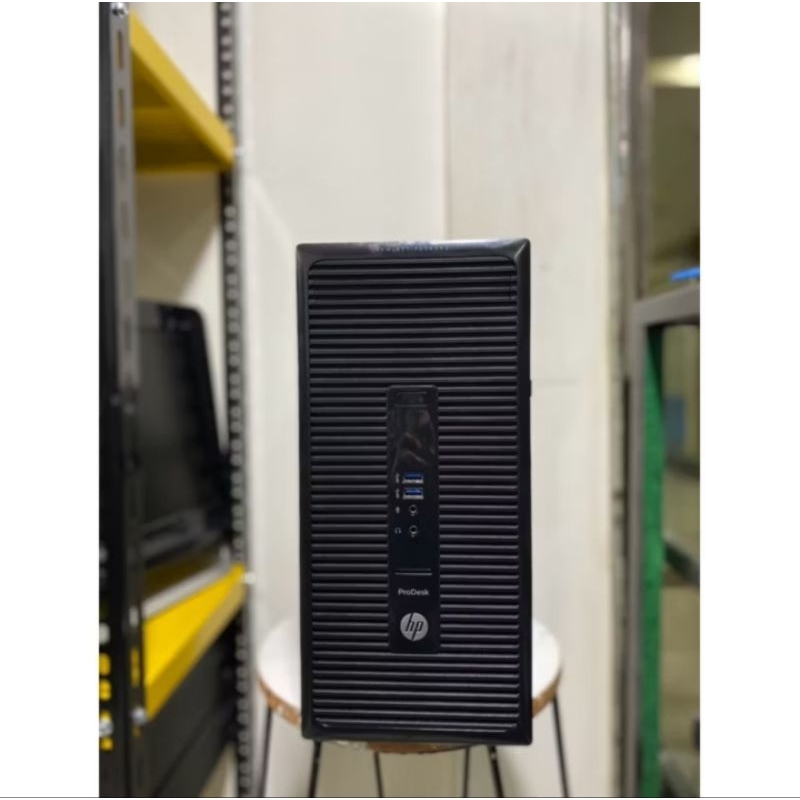 OBRAL MURAH CPU HP PRODESK 400 G2 MT INTEL CORE I3 GEN4 RAM 8GB SSD 128GB WIN 10 SIAP PAKAI BERGARAN