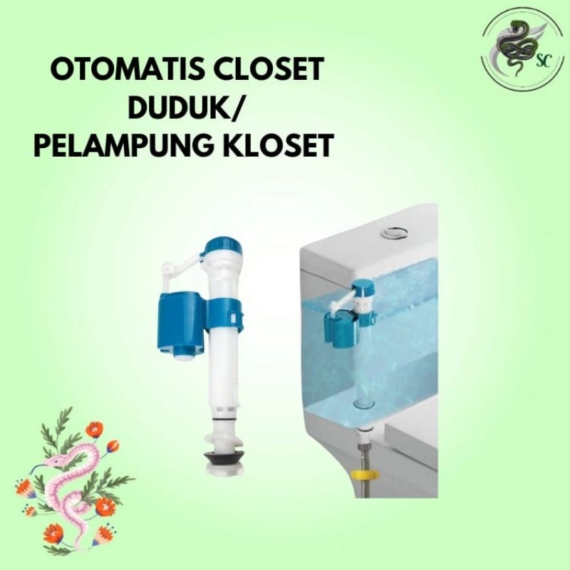 Otomatis closet duduk/Pelampung Closet