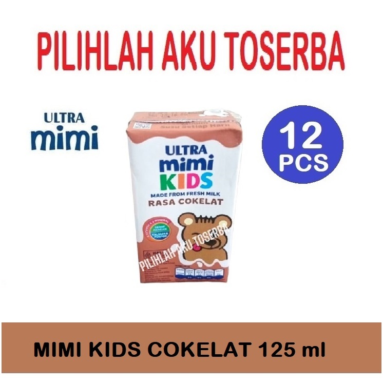 

Susu Ultra Mimi Kids COKLAT (Cokelat) 125 ml - ( HARGA 12 PCS )