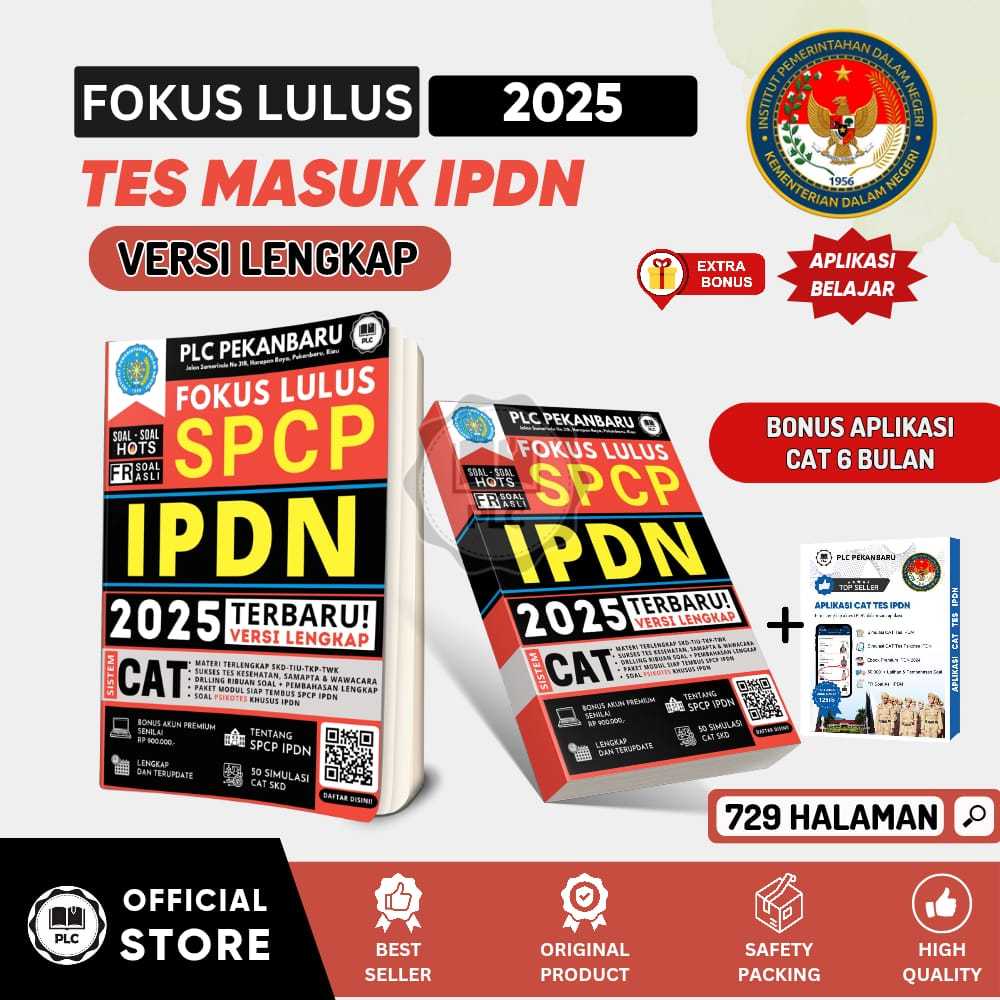Buku Ipdn 2025 Buku Tes IPDN Buku Persiapan Tes Ipdn Lengkap 2025 Sekolah Kedinasan IPDN Sekdin