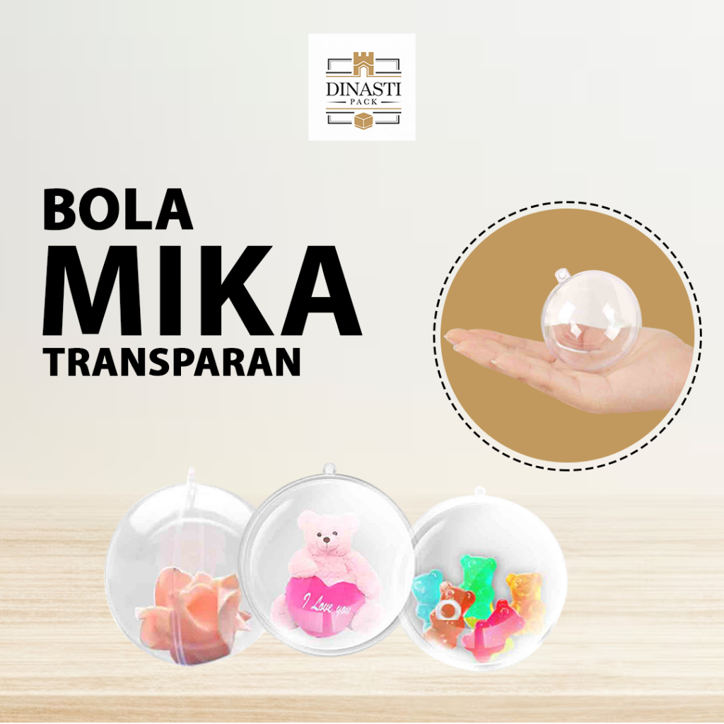 

Kado Kotak Mika Bola Transparan Gantungan Aksesoris Murah M3