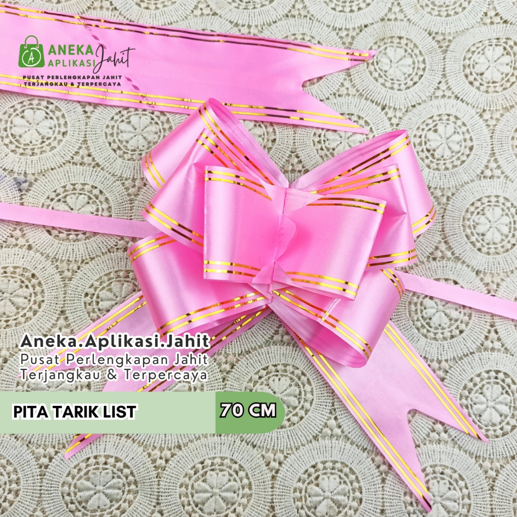 

10 BIJI PITA TARIK KECIL LIST / PITA SERUT UKURAN 50 MM (87 CM)