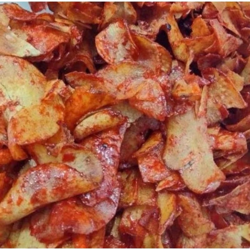 

Keripik singkong rujak/keripik singkong pedas manis