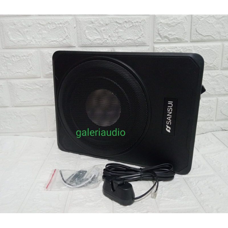Basstube slim SANSUI SE-1000SL aktif 10" basstube kolong SANSUI 10" asli SE-1000SL AKTIF