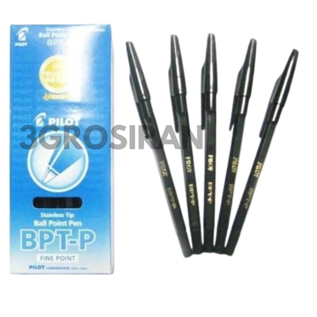 

Pulpen Pilot BPT-P Fine Point 12pcs Biru HItam