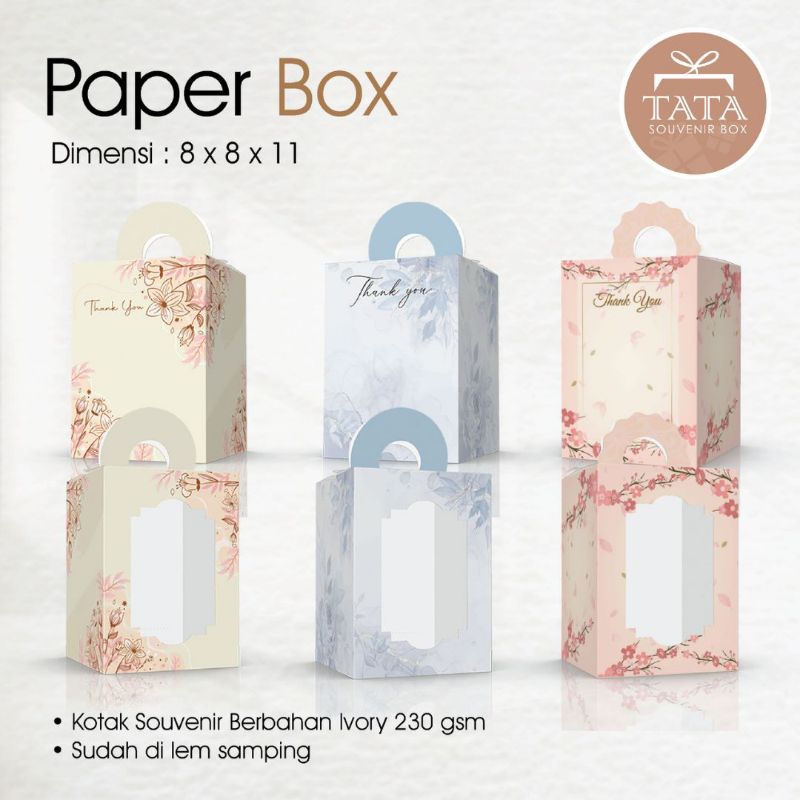 

Box Souvenir 8 x 8 x 11 cm Ivory (Min Order 5 pcs)