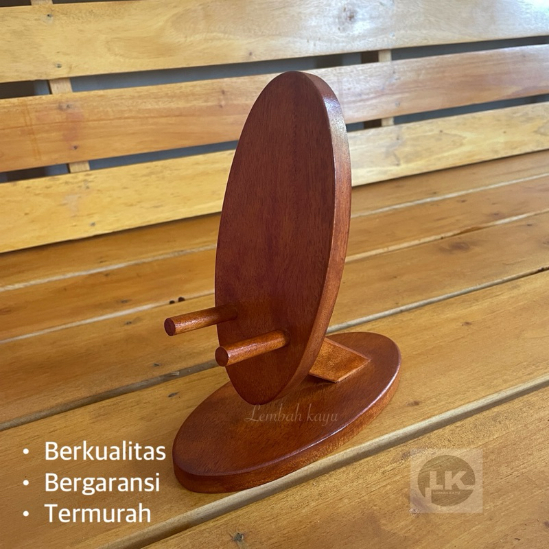 Stand Holder  HandPhone , charger Hp , unik aestetic kayu mahoni