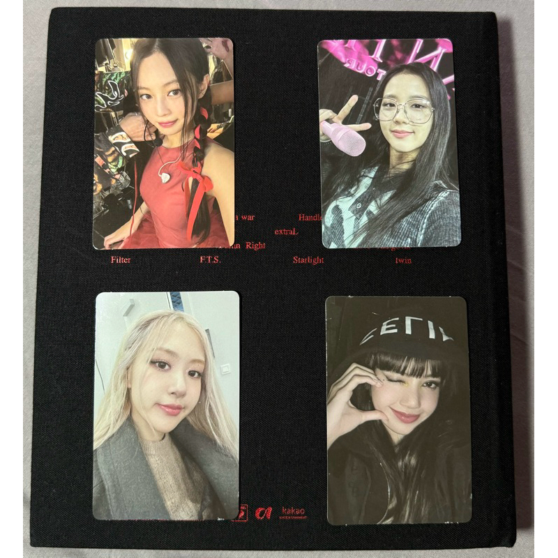 Blackpink vinyl photocard pc jiso jennie lisa rose