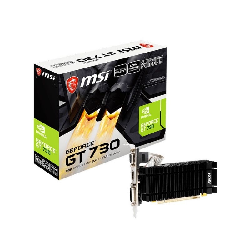 VGA MSI Geforce GT 730 2GB DDR3 LP Resmi Original - MSI GT710 2GB