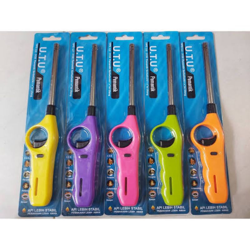 Mancis Pemantik Gas Lighter UTU Api Lebih Besar