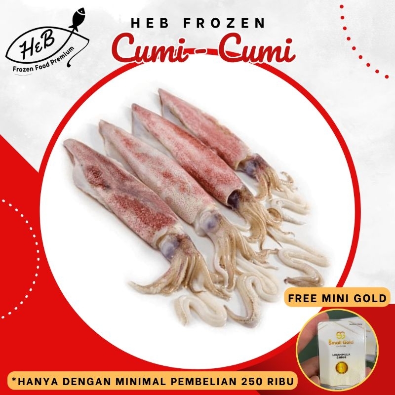 

Cumi Segar Fresh Size Sedang Uk 15-20cm Frozen Promo