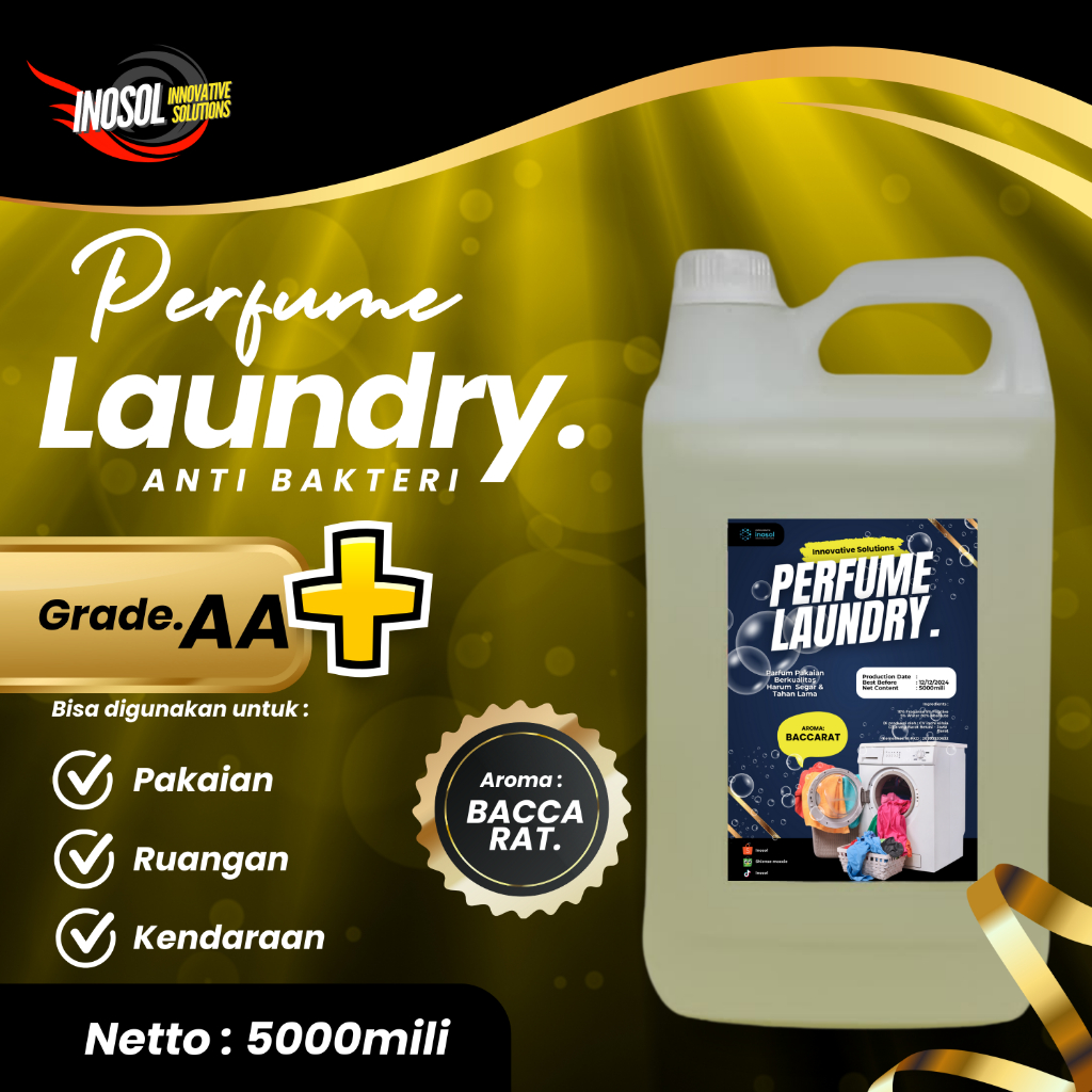 INOSOL PARFUM LAUNDRY GRADE GOLD PREMIUM / Parfum Laundry Grade AA plus premium 5 Liter By INOSOL