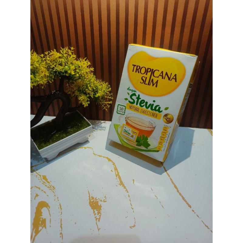 

Stevia Tropicana Slim isi 50 sachet
