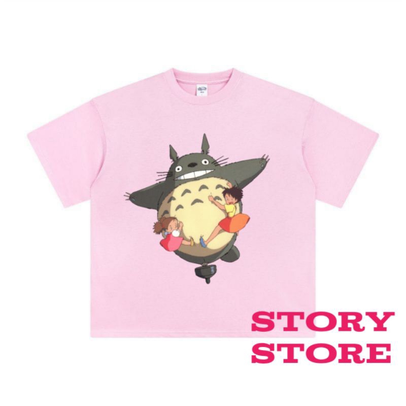 Kaos ghibli kaos dewasa ghibli my neighbor totoro unisex pria wanita