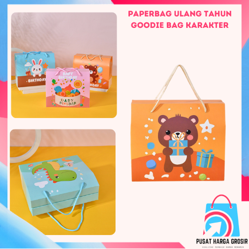 

PHG Paperbag Ulang Tahun Goodie Bag Karakter Tas Hadiah Ulang Tahun Anak Gift Box Ultah Souvenir Kotak Hadiah Kado anak