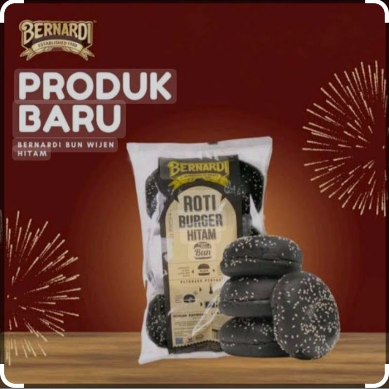 

Bernardi Roti Burger Hitam Wijen isi 6 pc