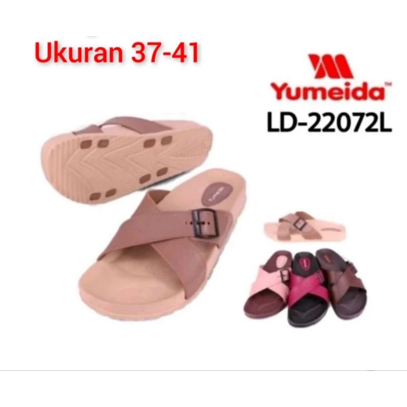 sandal karet slop yumeida untuk wanita dewasa