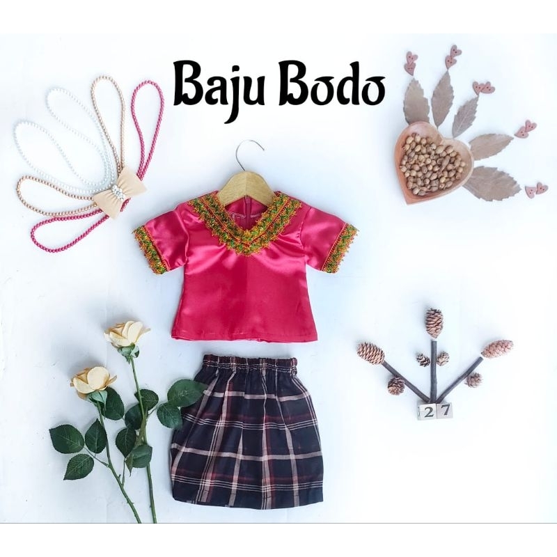 Kostum Baju Bodo | Kostum Baju Bodo Anak | Kostum Adat Bodo | Baju Bodo Anak | Setelan Baju Bodo Ana