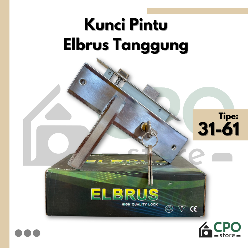 Kunci Pintu / Handle Pintu Elbrus Tanggung 31-61 Minimalis