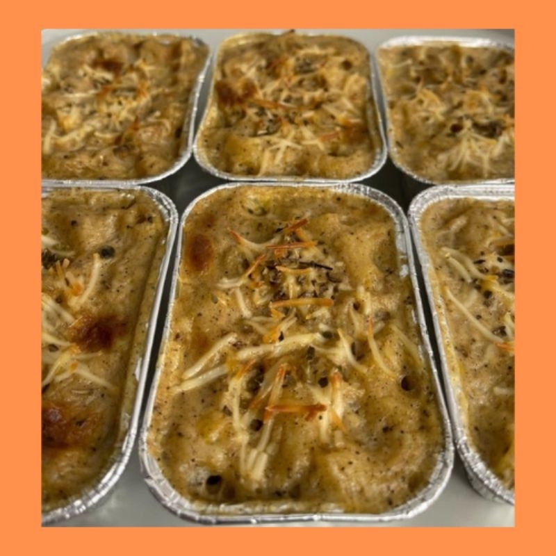 

Macaroni Schotel Beef Cheese Milk Panggang with sauce bechamel brulee / Spaghetti Brule 250gram