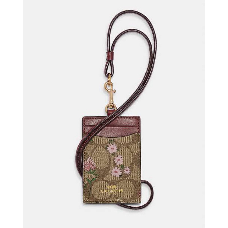 

COC ID Lanyard In Signature Canvas With Wildflower Print