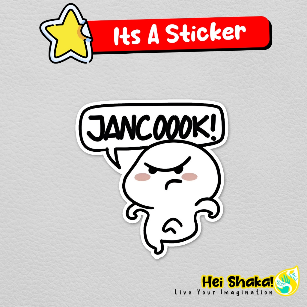 

Stiker Jancoook Sticker Pentol Lucu Vinyl Anti Air