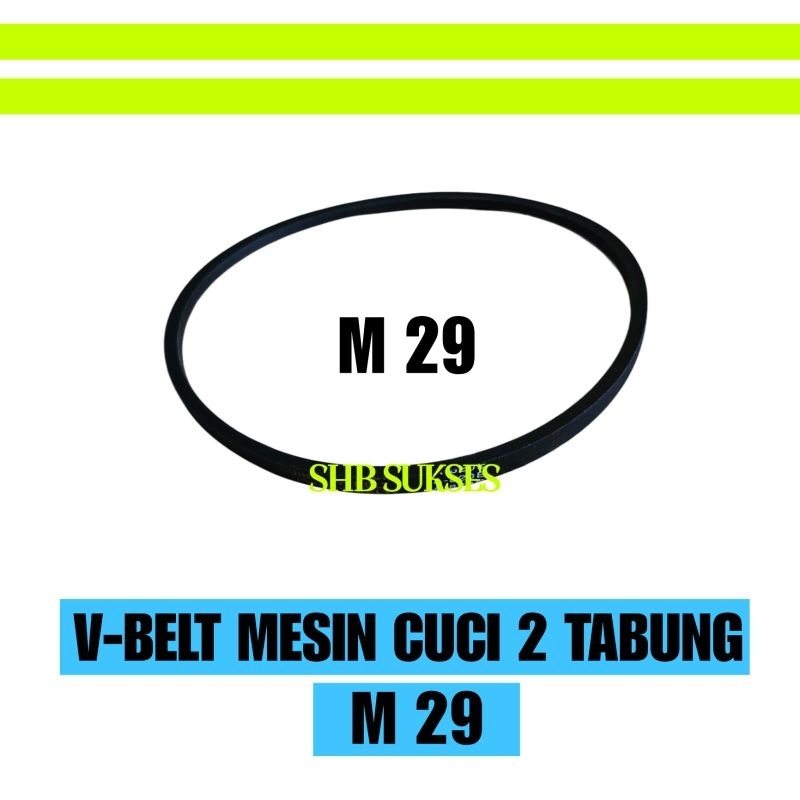 Vbelt mesin cuci M 29 - Fan belt mesin cuci M29 untuk polytron, LG, sharp dll - Karet gearbox mesin 
