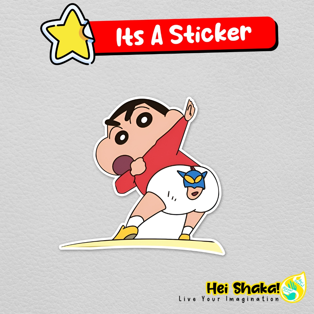 

Stiker Shinchan Pose of Butt Sticker Vinyl Anti Air