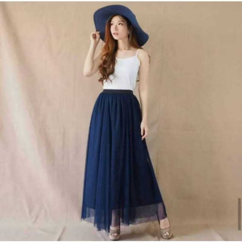 RECOMMENDED POLOS HITAM PUTIH MINIMALIS ROK TUTU DEWASA 90CM